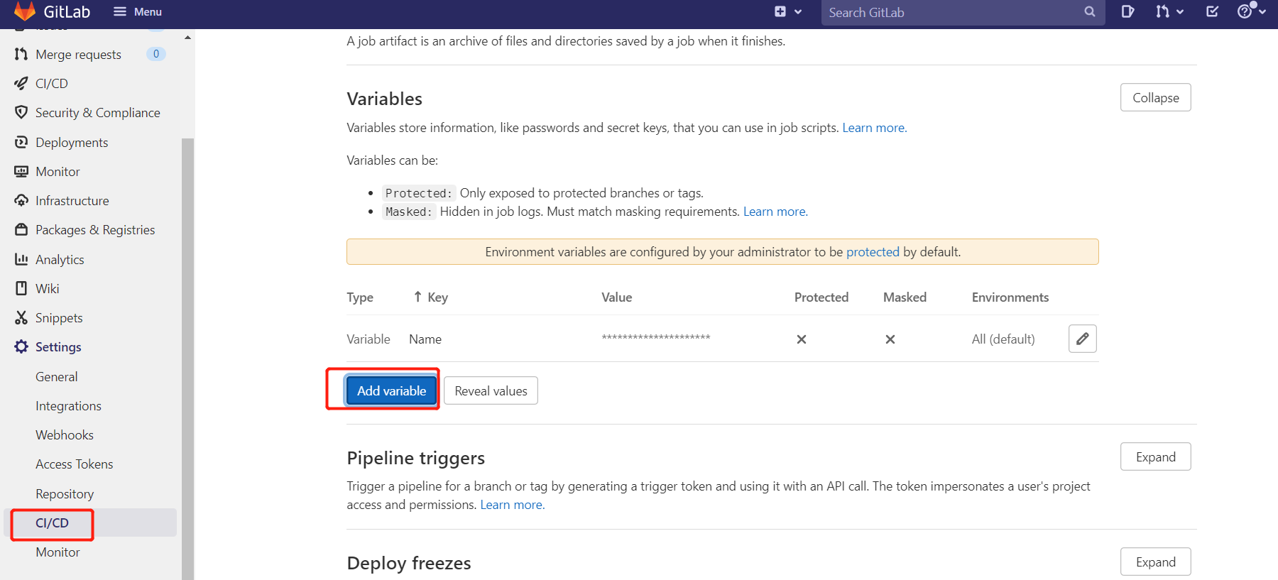 gitlab-ci/cd(五)设置变量缩略图